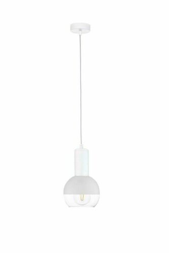 Kontrola Závěsné svítidlo Keter Lighting ICE 1609 1×E27, bílé se skleněným stínidlem