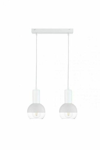 Kontrola Závěsné svítidlo Keter Lighting ICE 1610 bílé, skleněné, 2×E27