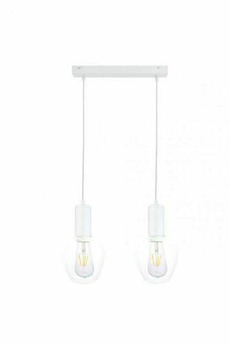 Kontrola Závěsná lampa 2xE27 VERRE WHITE