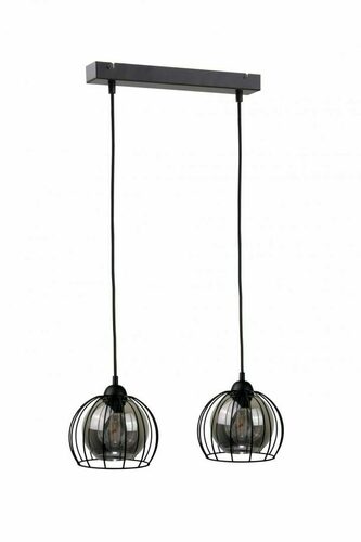 Kontrola Závěsná lampa 2xE27 SOLO ČERNÁ