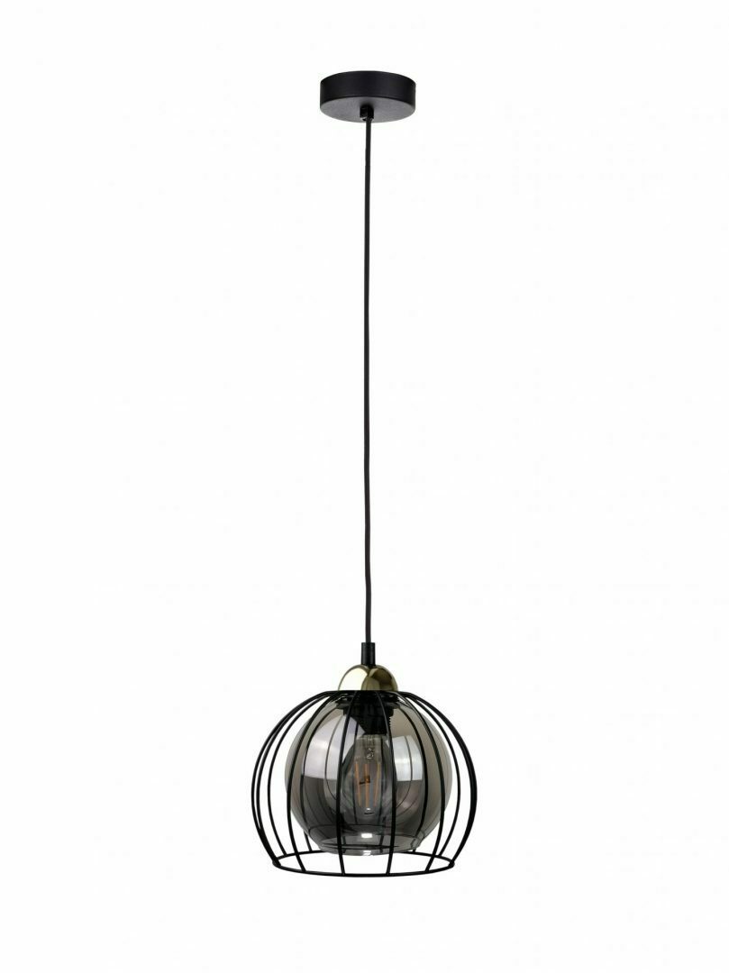 Kontrola Závěsná lampa 1xE27 SOLO ČERNÁ / ZLATÁ Závěsná lampa 1xE27 SOLO ČERNÁ / ZLATÁ