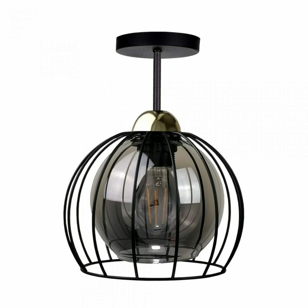 Kontrola Stropní svítidlo 2xE27 SOLO BLACK / GOLD Stropní svítidlo 2xE27 SOLO BLACK / GOLD