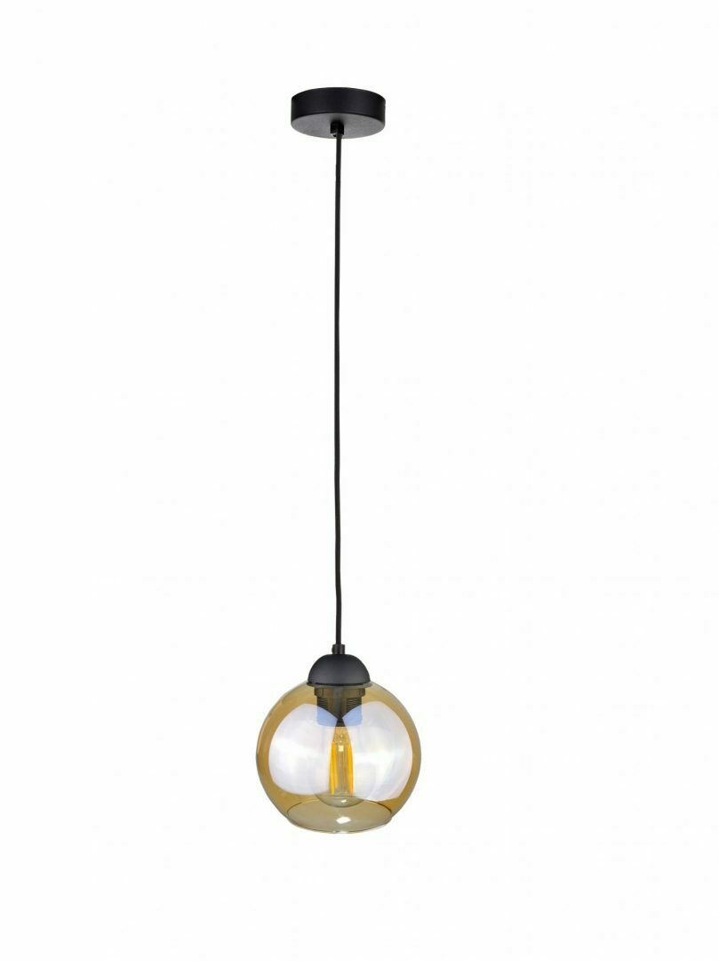 Kontrola Závěsná lampa 1xE27 AMBRE BLACK Závěsná lampa 1xE27 AMBRE BLACK