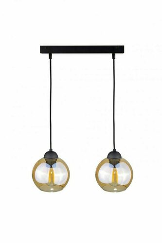 Kontrola Závěsná lampa 2xE27 AMBRE BLACK