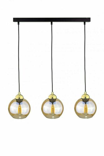 Kontrola Závěsná lampa 3xE27 AMBRE GOLD
