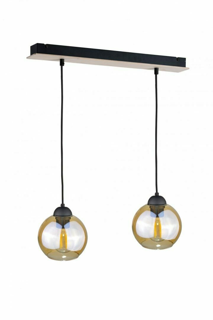 Kontrola Závěsná lampa 2xE27 AMBRE WOOD Závěsná lampa 2xE27 AMBRE WOOD