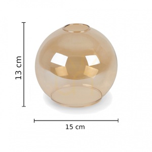 Závěsné svítidlo Keter Lighting AMBRE WOOD 2020, 60 cm, 3×E27, medové sklo small 3