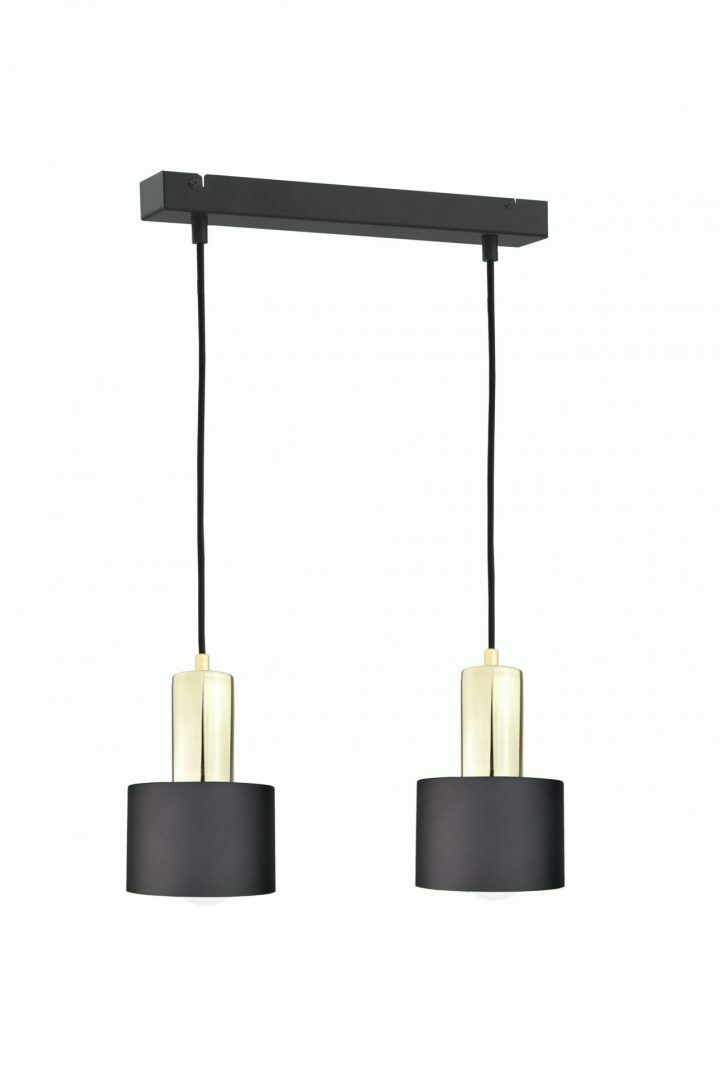 Kontrola Závěsná lampa 2xE27 LUCE BLACK GOLD Závěsná lampa 2xE27 LUCE BLACK GOLD
