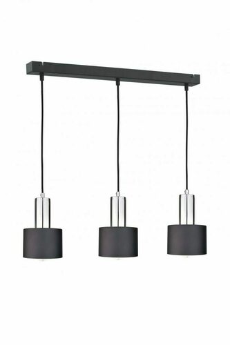 Kontrola Závěsné svítidlo Keter Lighting LUCE BLACK SILVER 2054, 3×E27, černé/chrom