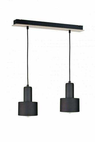 Kontrola Závěsné svítidlo Keter Lighting LUCE 2067 černé/dřevo 2×E27 50 cm