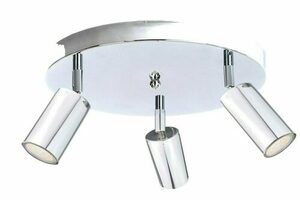 Stropní bodové svítidlo Keter Lighting EYE SILVER 2100, chrom, 3×GU10, Ø30 cm small 0