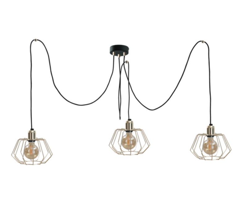 Kontrola Závěsná lampa 3xE27 LAYA GOLD Závěsná lampa 3xE27 LAYA GOLD