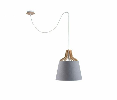 Kontrola Závěsná lampa 1xE27 IVONE GREY III LONG 755