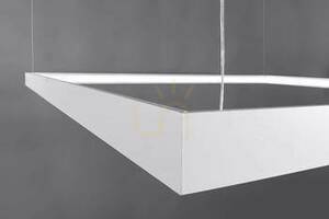 Lustr THORO NELYA M bílý LED 48W 4000K 5757lm CRI 97, čtverec 80 cm, závěs do 150 cm, TH.150 small 2
