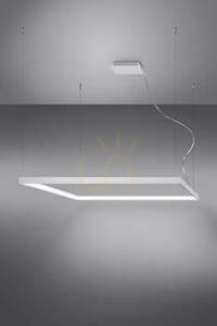 LED lustr Thoro NELYA L bílý čtverec 110 cm 4000K small 3
