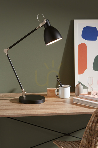 Kontrola Stolní lampa Markslojd HOUSE 107739 černá kovová 62 cm