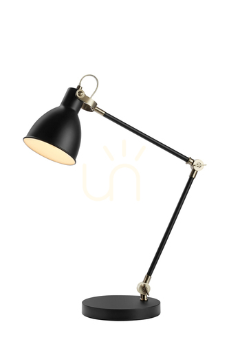 Kontrola Stolní lampa Markslojd HOUSE 107739 černá kovová 62 cm