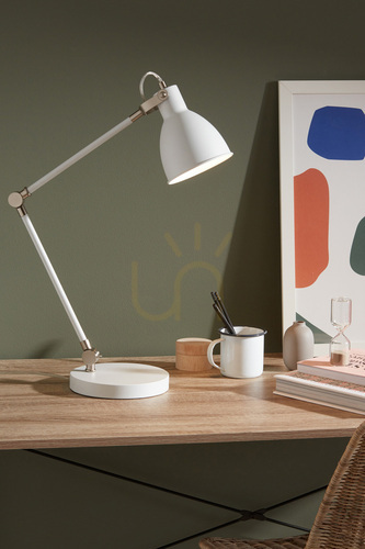 Kontrola Stolní lampa Markslojd HOUSE 107738 bílá kovová 62 cm