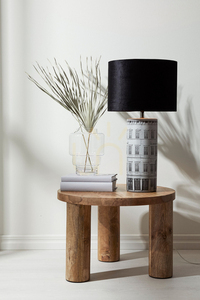 Stolní lampa Markslöjd Ichi 108103 černá šedá keramika samet 64 cm small 1