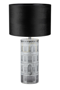 Stolní lampa Markslöjd Ichi 108103 černá šedá keramika samet 64 cm small 0