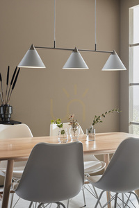 Závěsné svítidlo Markslojd Klint 3x40W bílé kovové 98 cm 108075 small 1