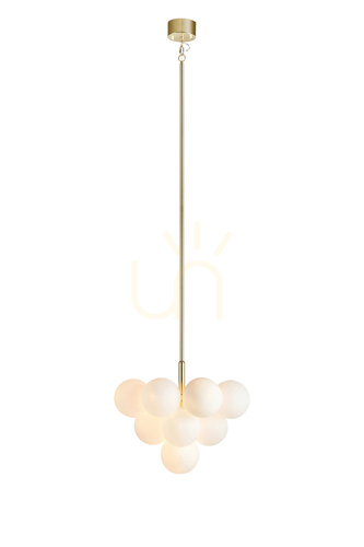 Kontrola Závěsné světlo Markslojd MERLOT 107903 13x20W zlaté bílé sklo 56 cm