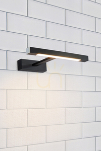 Nástěnné koupelnové světlo Markslojd NEPTUNUS LED 6W černé IP44 107910 small 1