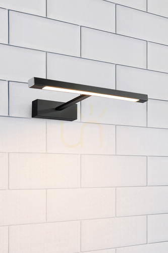 Kontrola Nástěnné koupelnové světlo Markslojd Neptunus 107909 LED 9W IP44 černé 60 cm