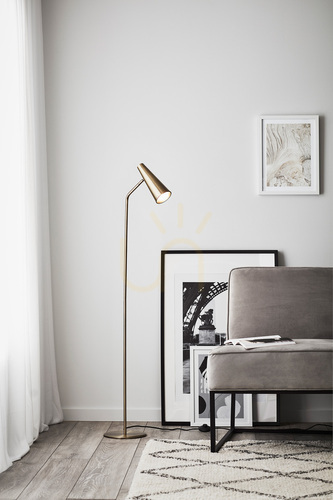 Kontrola Podlahová lampa Markslojd PEAK 107901 antik kovová 138 cm