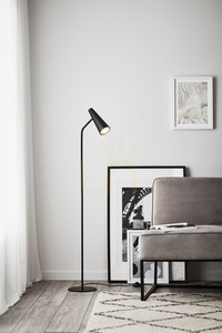 Podlahová lampa Markslojd Peak 107900 černá kovová 138 cm small 1