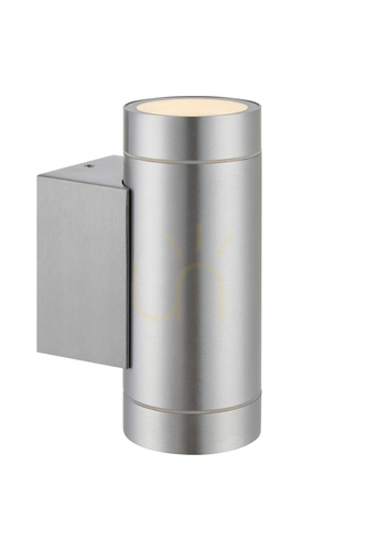 Kontrola Nástěnné koupelnové svítidlo Markslöjd PIPE 2L hliník IP44 107917