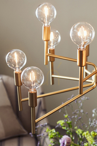 Přívěsné světlo Markslojd Regent 12x40W zlaté kovové 70 cm 108106 small 1