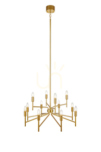 Přívěsné světlo Markslojd Regent 12x40W zlaté kovové 70 cm 108106 small 0