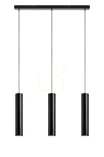 Kontrola Závěsné svítidlo Markslojd Ruben 3 černé kovové 82 cm 107882