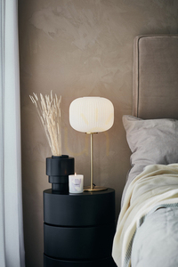 Stolní lampa Markslöjd Sober 107819 bílé sklo mosaz 50 cm small 1