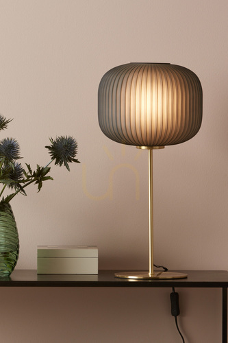 Kontrola Stolní lampa Markslöjd SOBER 107820 kouřové sklo mosaz 50 cm