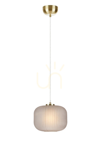 Přívěsek světla Markslojd SOBER 107919 kouřové sklo kartáčovaná mosaz 25 cm small 0