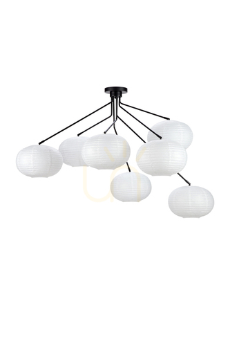 Kontrola Plafon Markslojd Galaxy 7 bílý/černý papír kov 126 cm 108216