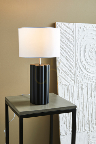 Kontrola Stolní lampa Markslöjd Column 108221 černo-bílá keramická 44 cm