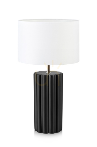 Kontrola Stolní lampa Markslöjd Column 108221 černo-bílá keramická 44 cm