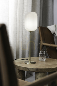 Stolní lampa Markslöjd CAVA 108251 bílá kartáčovaná mosaz 55 cm small 1