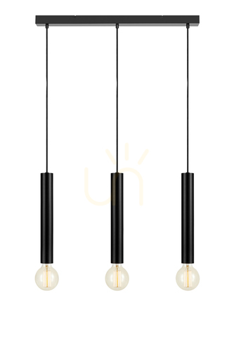 Kontrola Přívěsné světlo Markslojd Sencillo 3x40W černé kovové 75 cm 108262