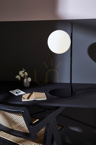 Kontrola Stolní lampa Markslöjd Dione 108271 černo-bílá sklo/kov 62,5 cm