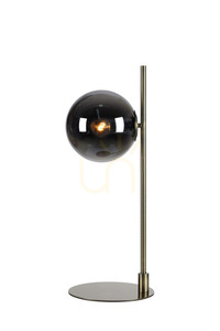 Stolní lampa Markslöjd Dione 108272 starožitná mosaz kouřové sklo 62,5 cm small 0