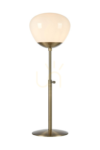 Kontrola Stolní lampa Markslojd RISE 108275 bílá starožitný kov/sklo 75 cm