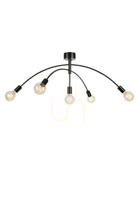 Plafon Markslojd CRUX 5x40W černý kov 107 cm 108280 small 0