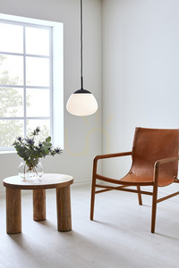 Přívěsek světla Markslojd RISE 108295 černá/bílá sklo 25 cm small 1