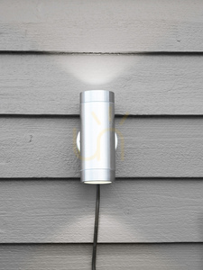 Venkovní nástěnné svítidlo Markslojd 108170 2x LED hliník 3000K IP44 small 2