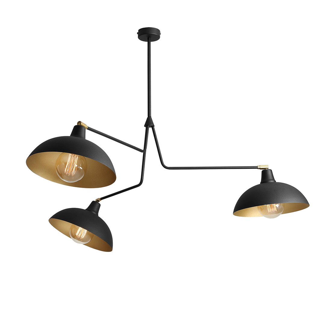 Kontrola Plafond Aldex Espace 3 černý kov E27 1036E_1 Plafond Aldex Espace 3 černý kov E27 1036E_1
