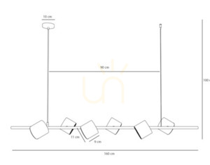Závěsná lampa Aldex Bot 6 bílá 6xGU10-AR111 1046K small 1
